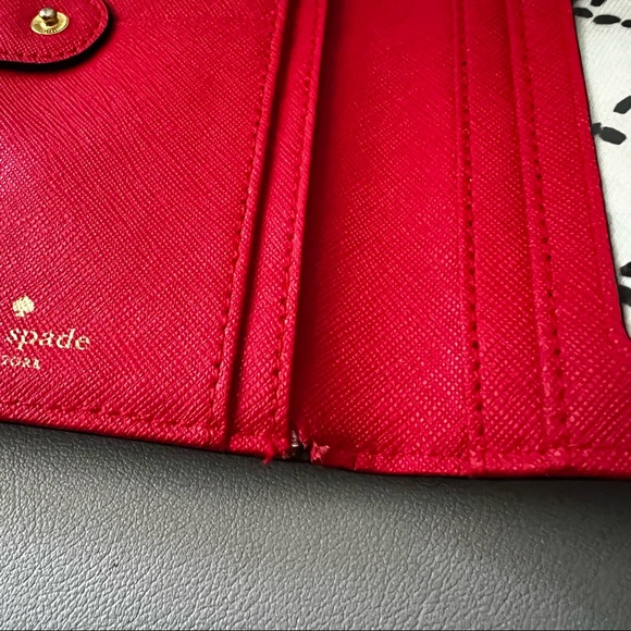 Kate Spade Bifold Red Wallet - Picture 3 of 5